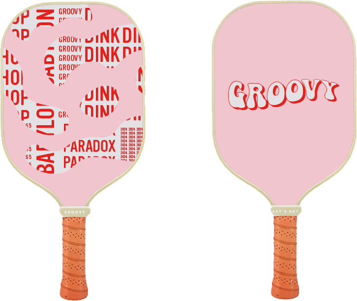 Groovy Pickleball Paddle - Pink Dink