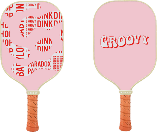 Groovy Pickleball Paddle - Pink Dink