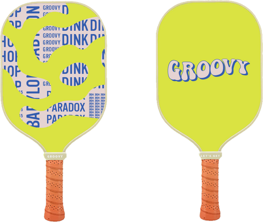 Groovy Pickleball Paddle - Lime Green