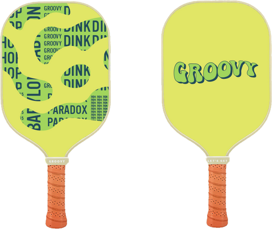 Groovy Pickleball Paddle - Forest Green